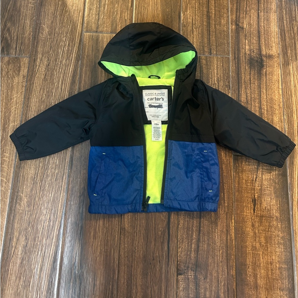 EUC Carter’s Jersey Lined Windbreaker